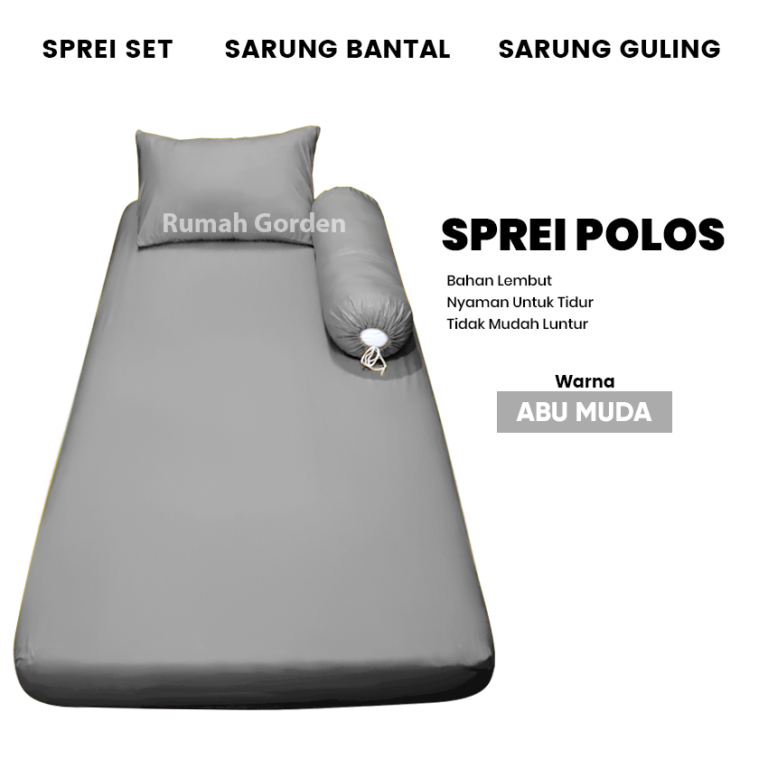 Sprei Polos No. 4 Sprei 90x200 Single Bed Sudut Karet