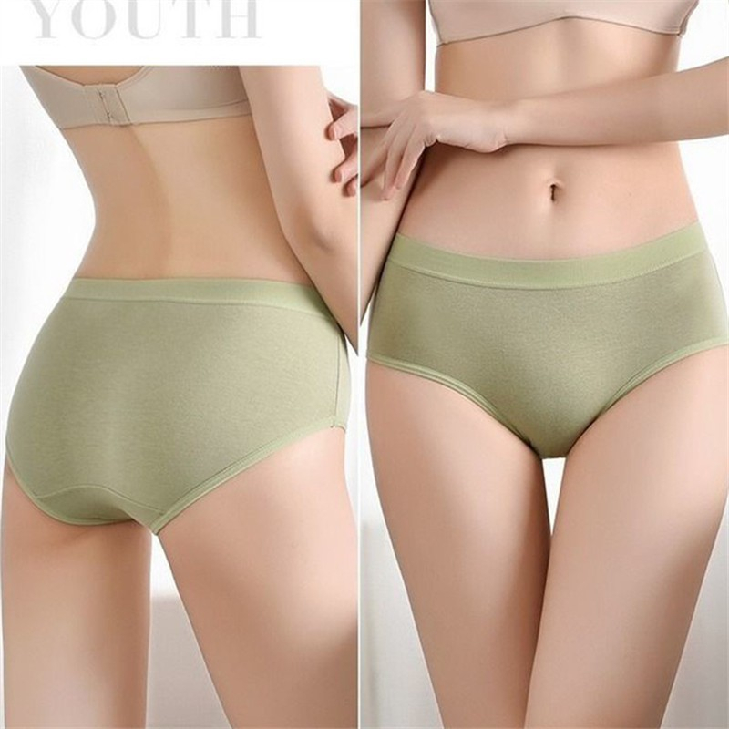 VS - Celana Dalam Mid Waist Cd Polos Bahan Katun Import Undies Premium A06 TM