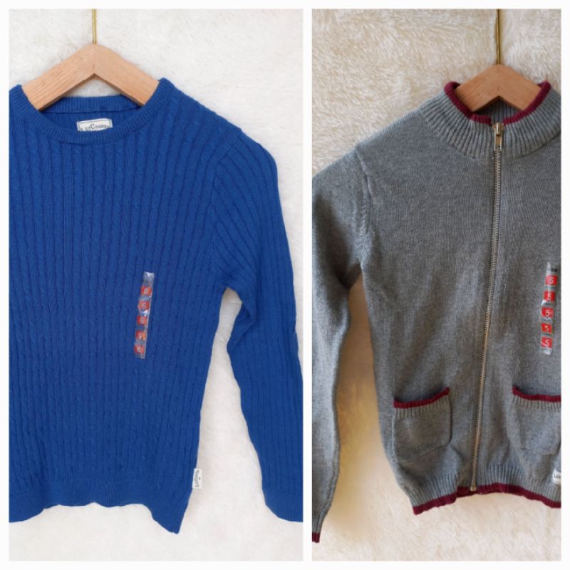 Sweater / Jaket Knit dan Denim anak Laki Laki Lee cooper 4-16 Thn