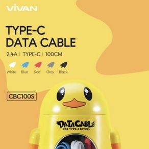 Kabel data VIVAN CBC100S TYPE C 2.4A ORIGINAL KING