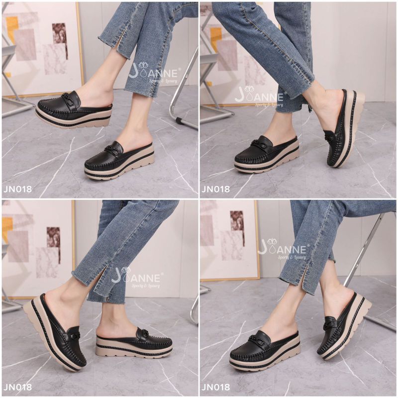 JOANNE Sepatu Wedges Slop Shoes #JN018 ORIGINAL