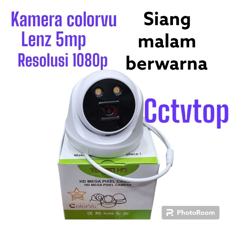 kamera cctv indoor colorvu lenz 5mp full hd 1080p