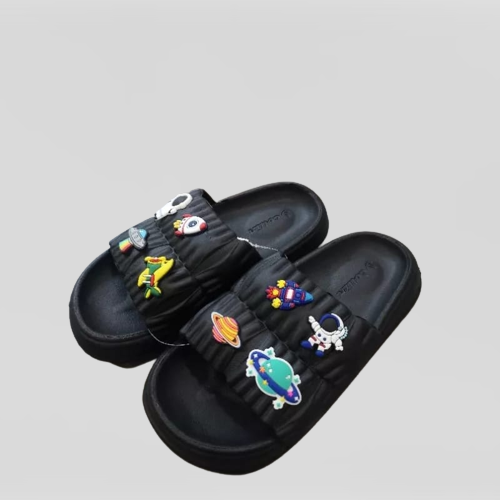 Pratamashop - Sandal Anak Laki-laki Terbaru Motif Planet Sandal Selop Cowok Viral 2023