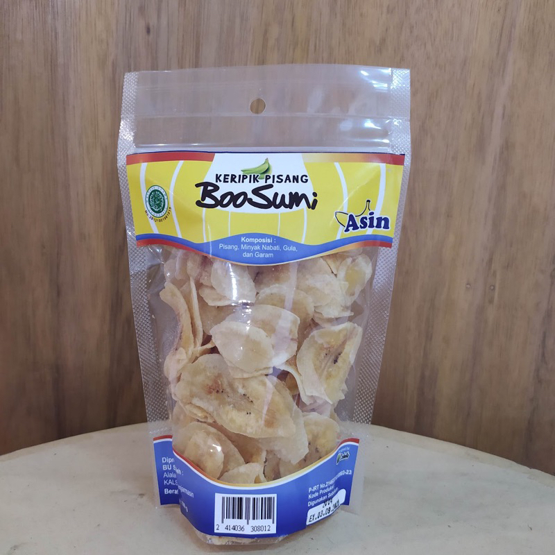 

Keripik Pisang Asin Boosumi