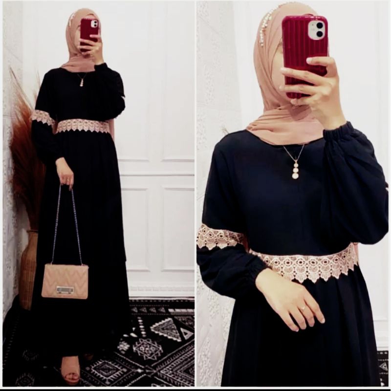 GAMIS DENADA KOMBINASI RENDA