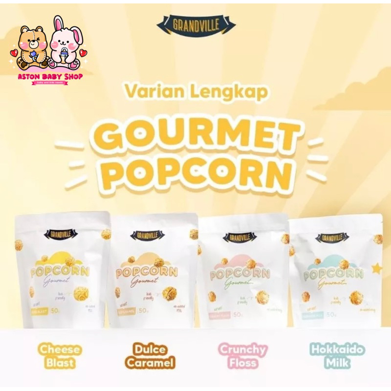 Grandville Gourmet Popcorn Snack Anak Popcorn Kids