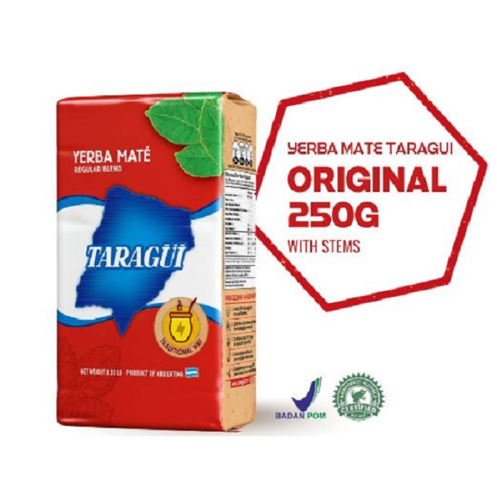 

250gr Yerba Mate Tea - Teh Yerba Asli Argenti Pengganti Kopi, Tinggi Kafein, Sumber Antioksidan Taragui
