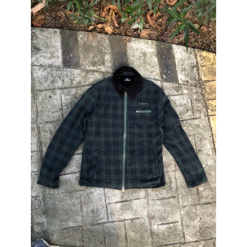 subciety work jacket flannel sherpa