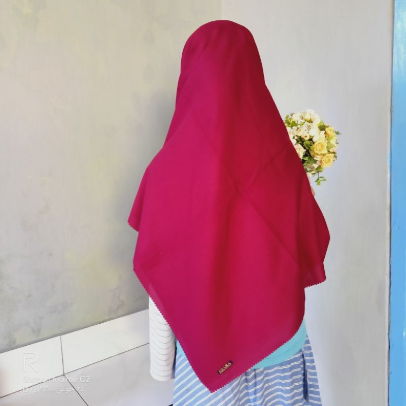 segi empat jumbo ukuran 130 cm x 130 cm / jilbab segi empat 130x130