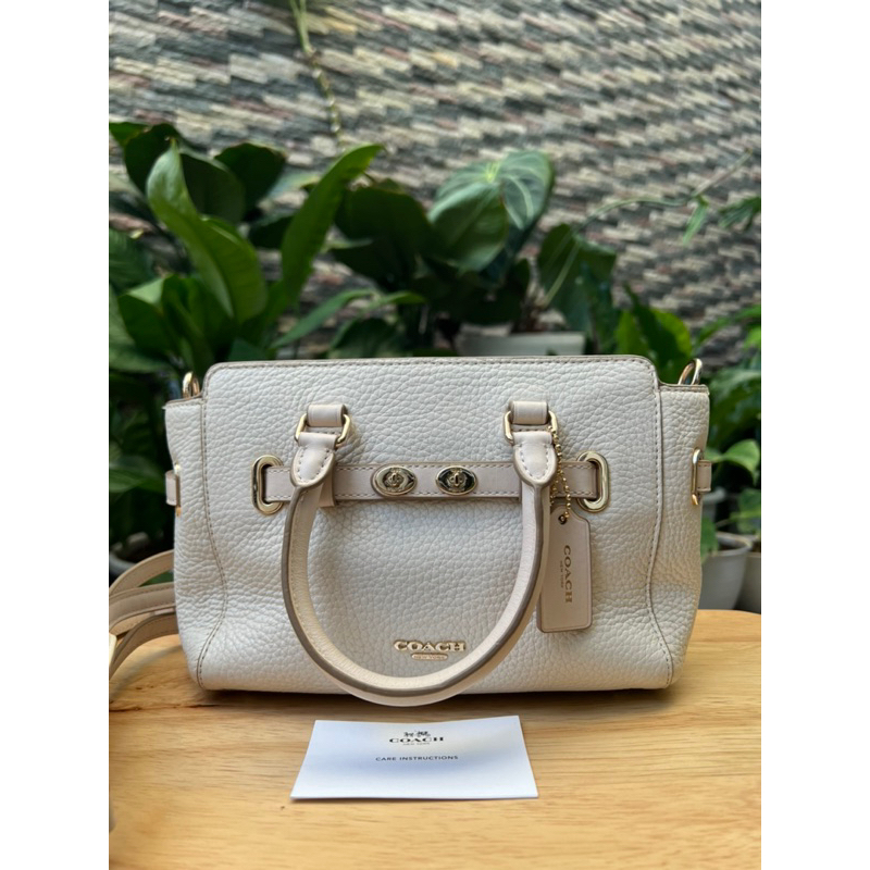 coach original mini swagger chalk