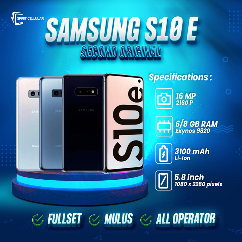 Samsung Galaxy S10E 6/128Gb Samsung Second Original 100% Mulus Bergaransi Fullset