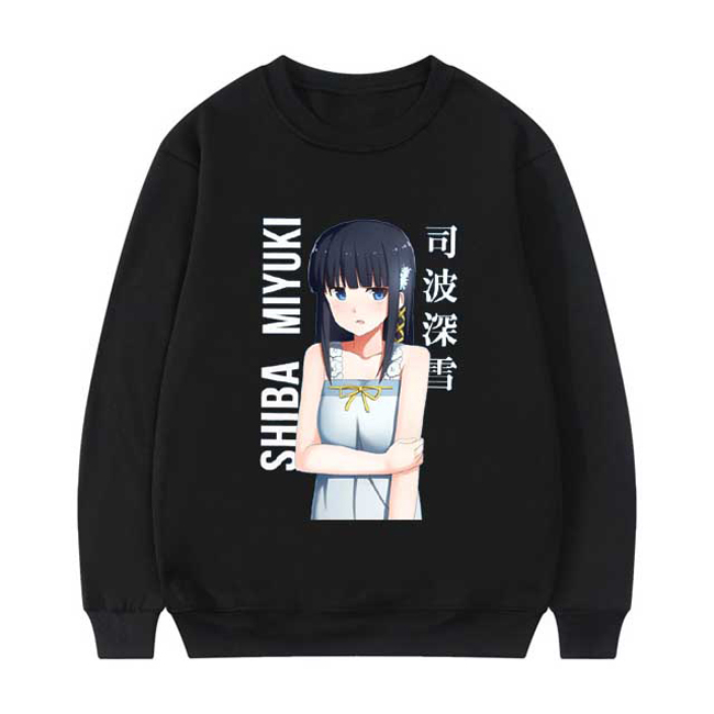 Sweater Miyuki Shiba Crewneck Sweeatshirt Bahan Katun