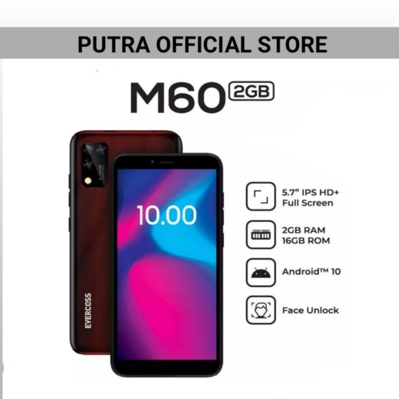 Evercoss M60 2/16GB Dual Sim 4G