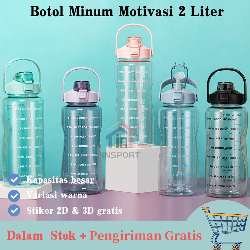 TERMURAH ! Sticker 3D botol minum tritan / aksesoris botol stiker timbul