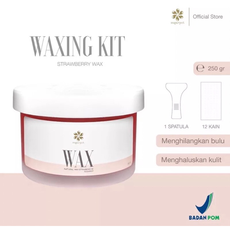 Sugarpot Pure Honey Strawberry Sugar Waxing Kit 250 gr Preloved