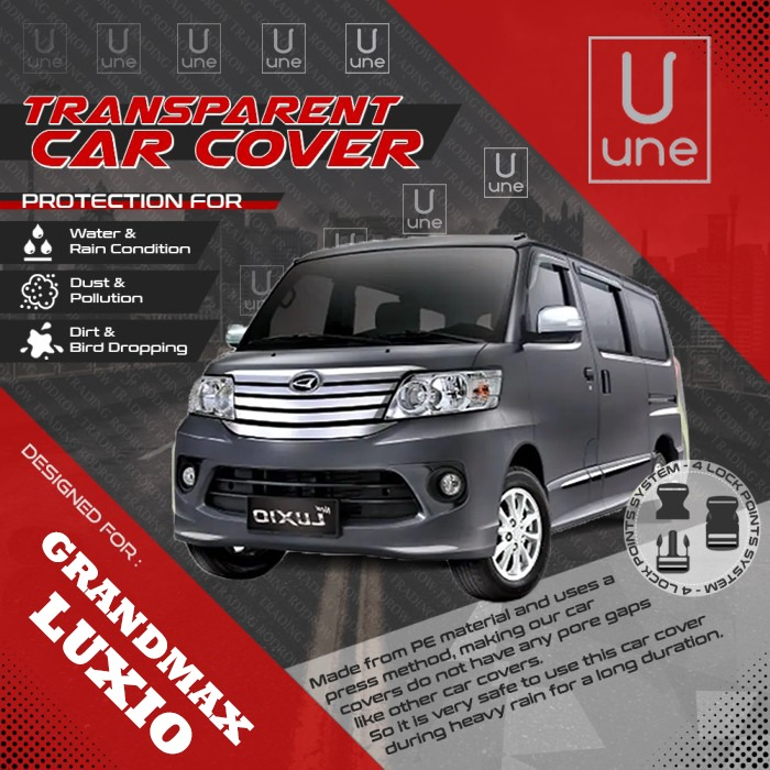 Cover Mobil Grandmax/Luxio Plastik Transparan PE Waterproof