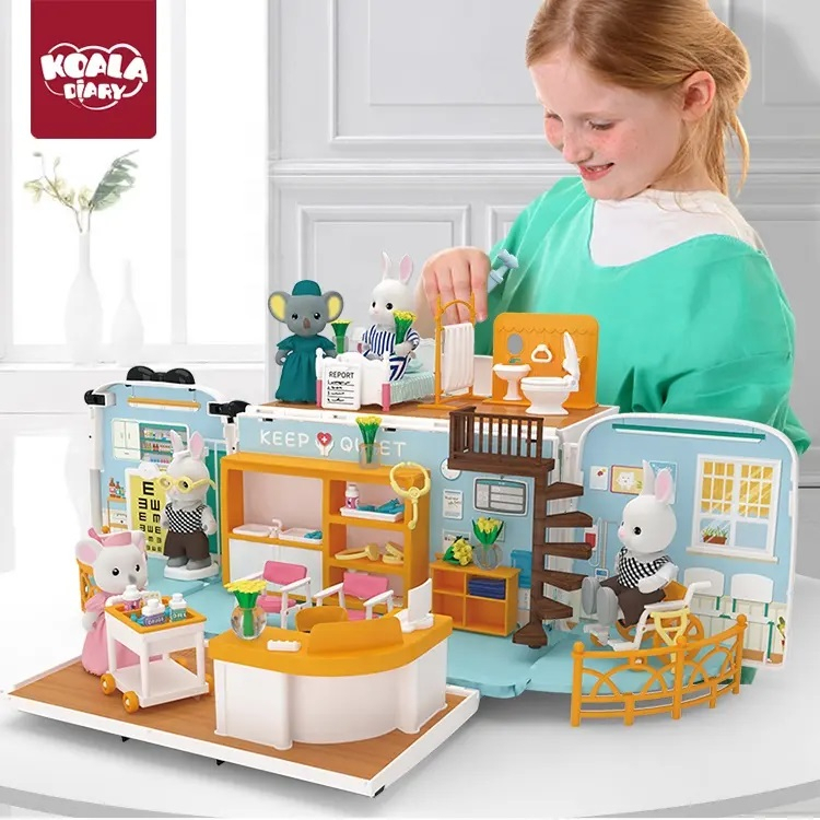 Gelasa Mainan Anak Koala Diary Bus Touring Doll House Caravan Ambulance School