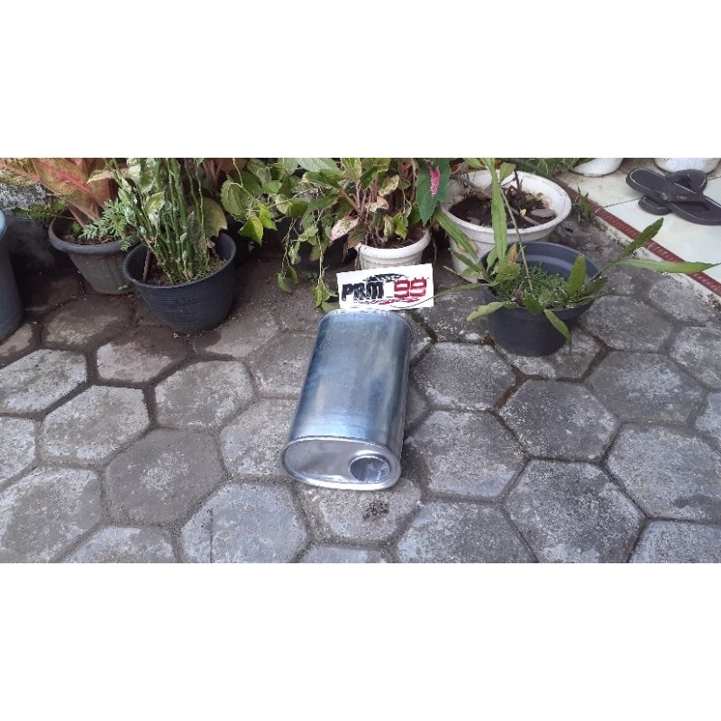 Resonator standar peredam knalpot / hiber mobil corola DX dan mobil sedan lainnya suara halus