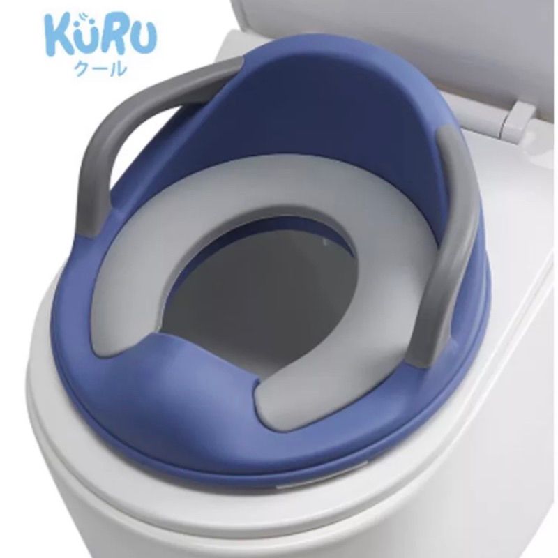 Kuru Potty Seat Handle Alas Duduk Kloset Toilet Anak Pegangan Training Pee Poo Alas Duduk Empuk