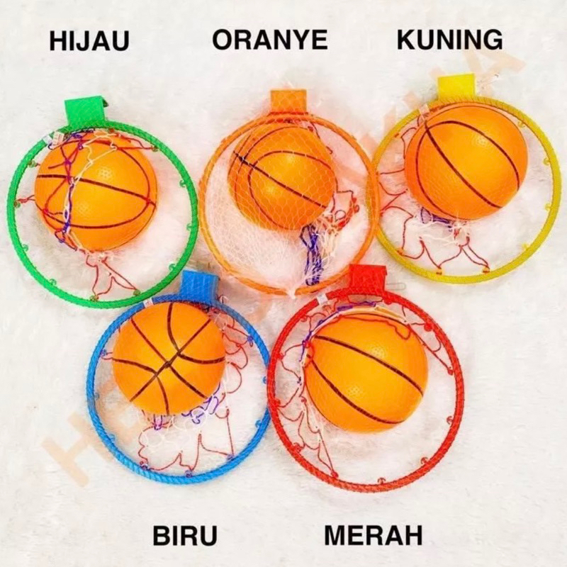 Mainan Bola Basket Ring Anak Edukasi Olahraga Motorik + Bola Basket Ketangkasan Anak