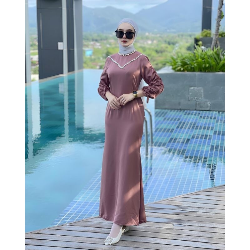 JASMINE DRESS GAMIS MAXMARA MIX PAYET MUTIARA TERLARIS/UMBRELLA GAMIS PESTA KONDANGAN VIRAL FASHION MUSLIM WANITA TREND KEKINIAN 2023/FAR MOSLEMSTORE