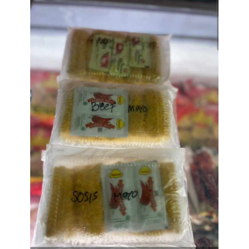 risoles mayo frozen isi ayam suwir / beef mayo / sosis mayo