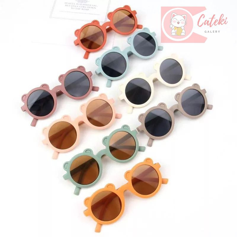 [CTK] PROMO AKSESORIS KACAMATA HITAM FASHION KACAMATA GAYA TRENDY KACAMATA FRAME BERUANG BEAR UNISEX UNTUK BAYI USIA 0-8 Tahun KACAMATA ANAK KACAMATA BAYI SUNGLASSES BABY