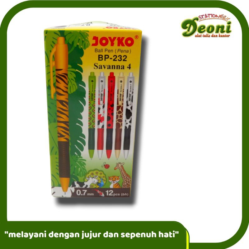 

JOYKO GP-232 Gel Pen / Pulpen / Pena / Savanna / 0.5 mm (1 Box)