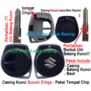 casing remot remote kunci model ori suzuki ertiga celerio dll pakai tempat chip ulir kunci 1 garis