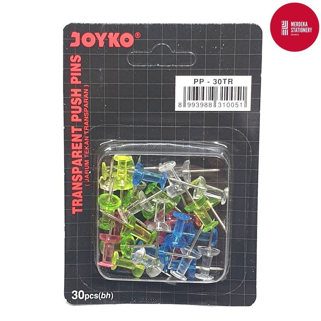 

Pin Jarum Kertas Joyko PP-30TR Push Pin Pushpin Jarum Pemberitahuan Penjepit Penanda Penancap Penyangga Neddle Badge Stickpin Pinning Pinpoint Pinhead Pinboard Reminder Catatan Pengingat Penanggalan Ucapan Termurah Best Quality Grosir Prakarya Malang