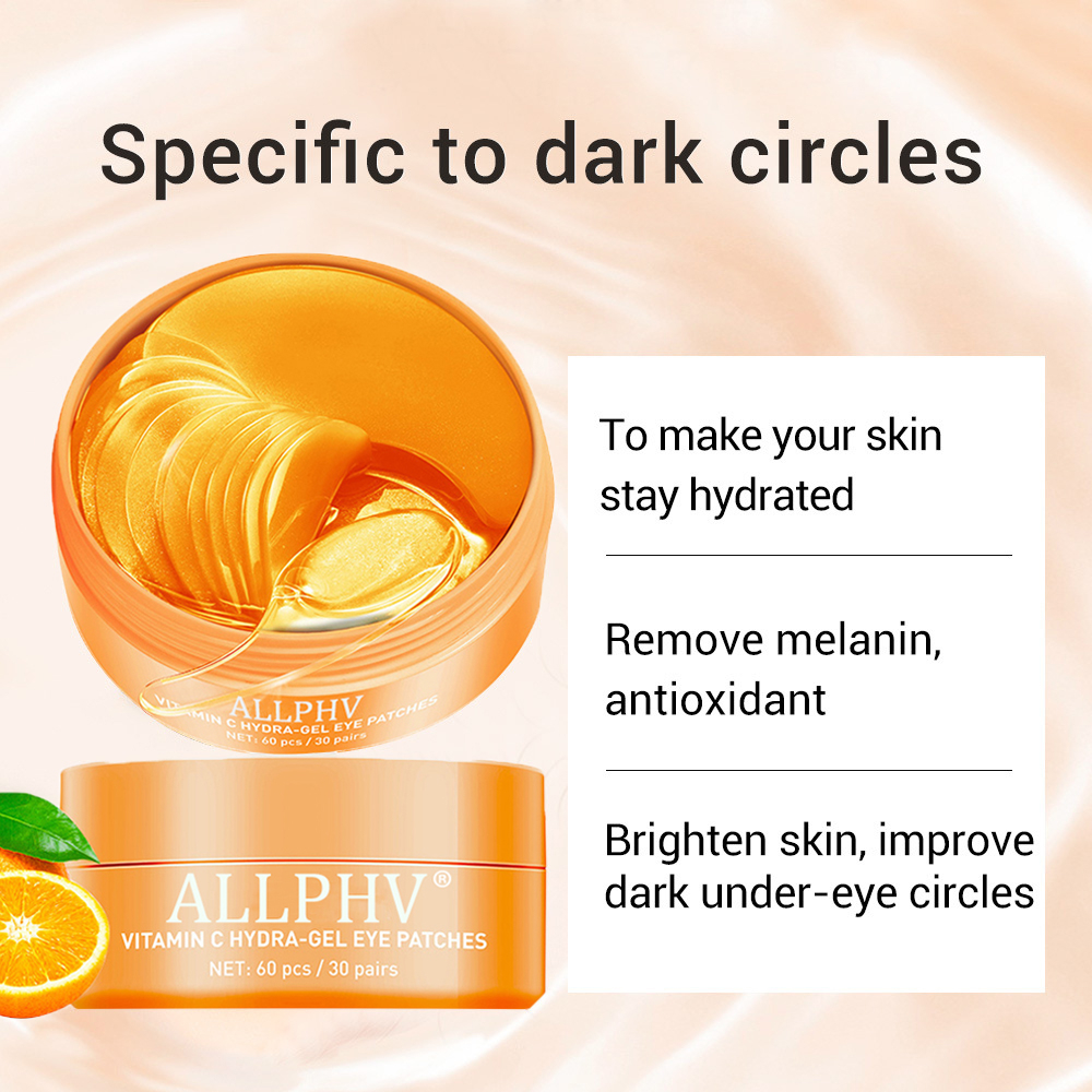 ALLPHV Masker Mata Eye Patches eye mask - gold black pearl hydra/Vitamin C/retinol hydra/Hyaluronic Acid/Rose-gel masker wajah
