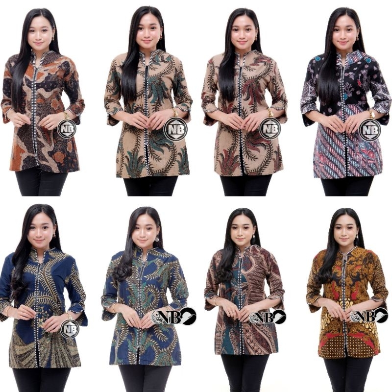 ATASAN BATIK BLOUSE WANITA M L XL XXL