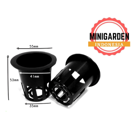 NETPOT HIDROPONIK 5CM HITAM TEBAL IMPORT NETPOT JARING 5 CM POT HIDROPONIK