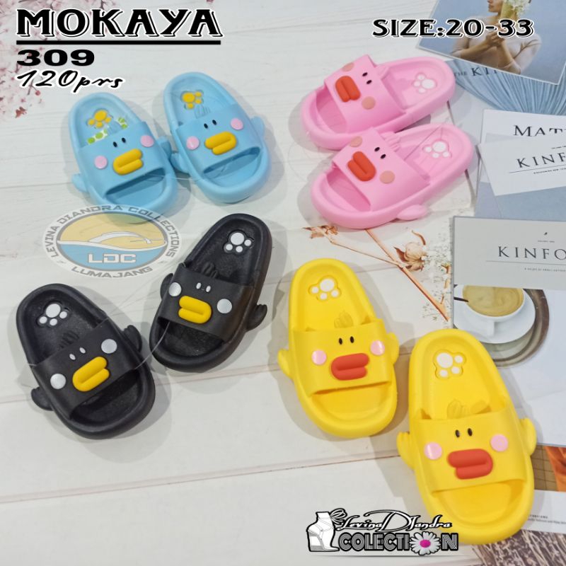 SANDAL SELOP BEBEK KARET JELLY ANAK IMPORT MOKAYA(20-33)