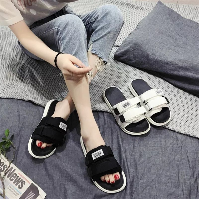 SANDAL PRIA DEWASA / SANDAL SELOP / SANDAL CASUAL KEKINIAN FASHION SIZE 39-43