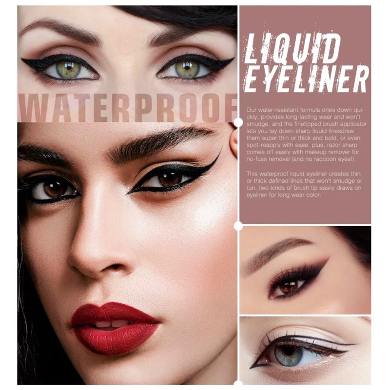 O.TWO.O Eyeliner Liquid Waterproof Long Lasting (A/B)