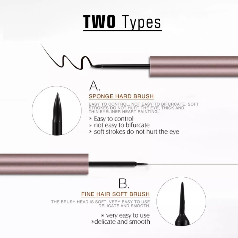 O.TWO.O Eyeliner Liquid Waterproof Long Lasting (A/B)