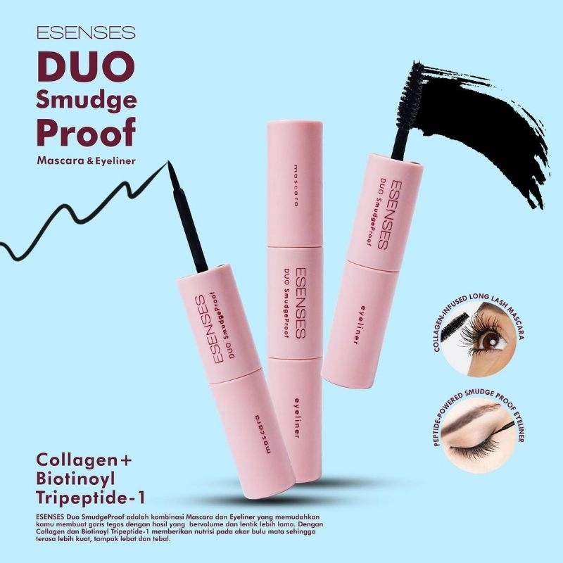 ESENSES DUO SMUDGE PROOF MASCARA&EYELINER