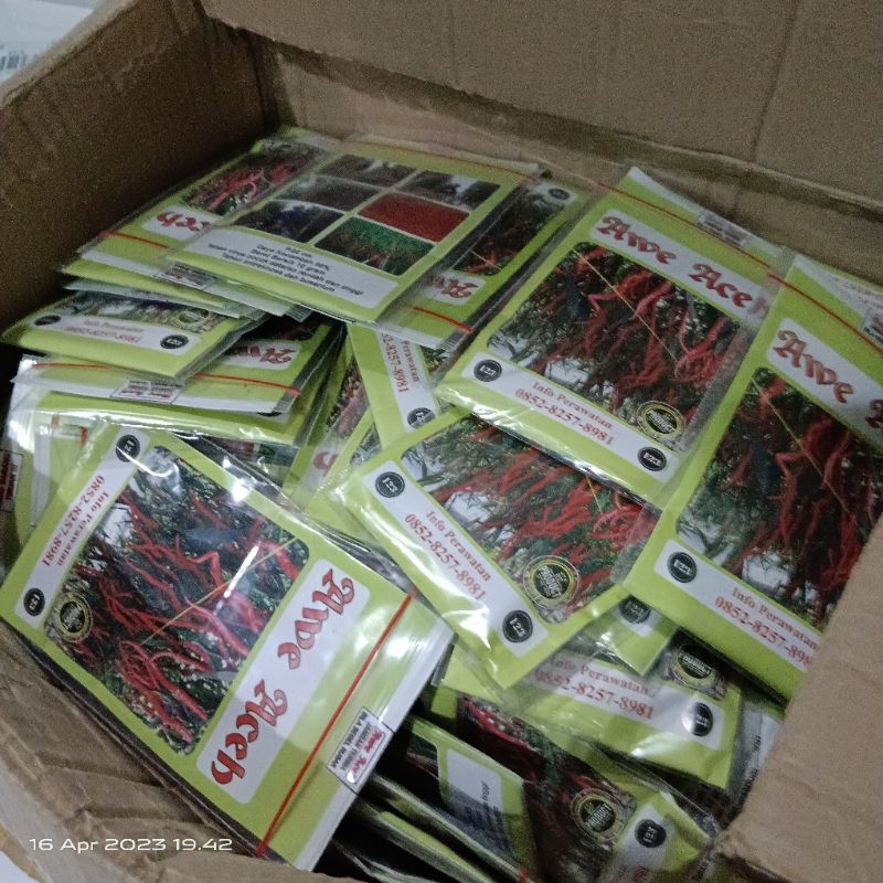 benih cabai keriting AWE ACEH awe aceh  bibit Cabe Merah Kriting cmk 10 gr