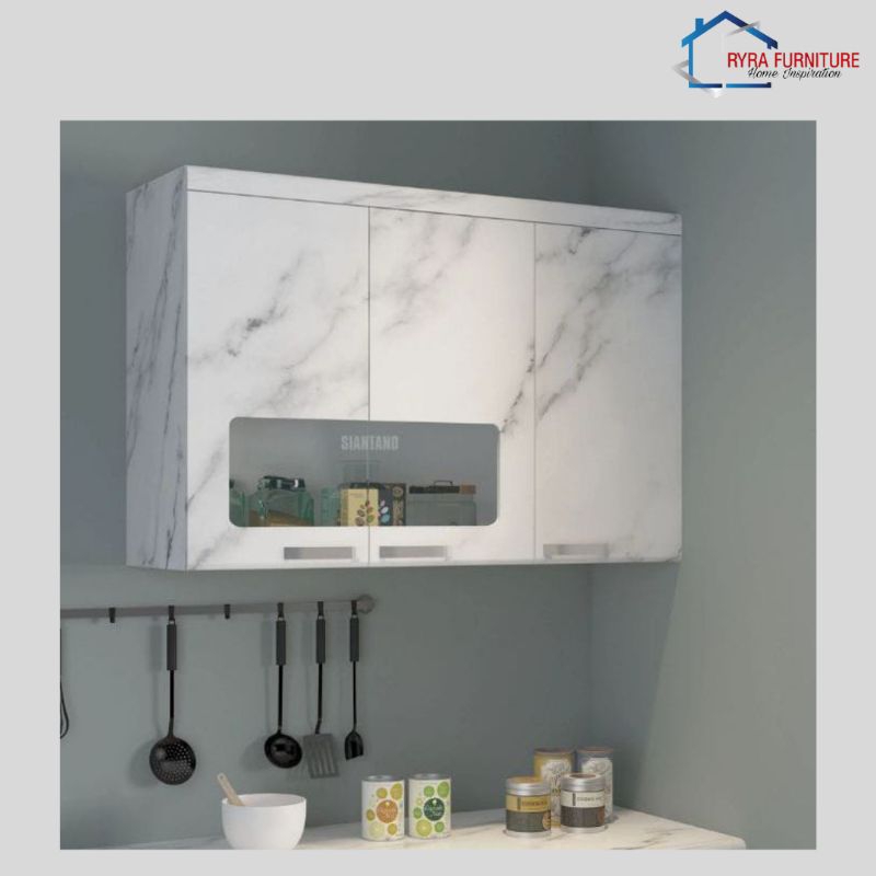 BUFET DAPUR GANTUNG ATAS/RAK DAPUR GANTUNG ATAS/KITCHEN SET MEWAH MARBLE - KC 01 A-2 - SIANTANO