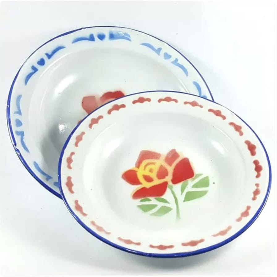 DISKON Piring Seng 1 LUSIN Murah Tebal 22 CM / Piring Enamel / Piring Madura / Piring Jadul blirik