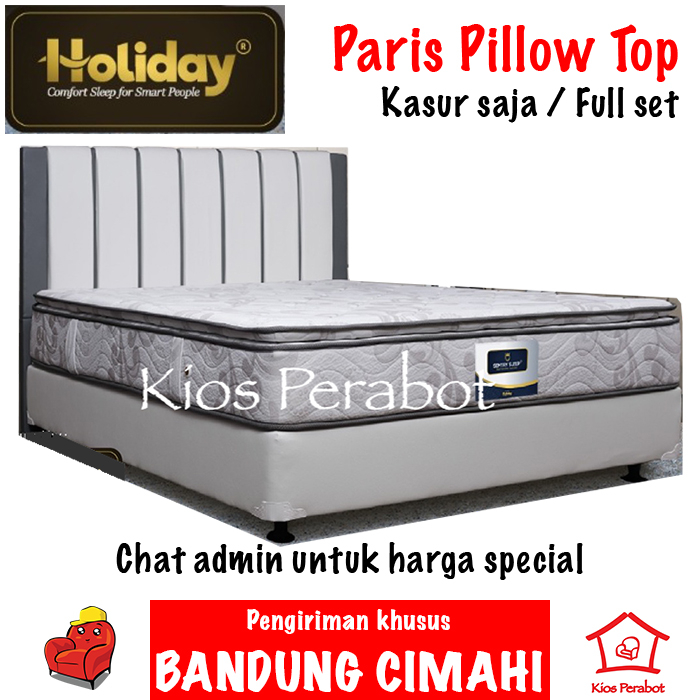 Springbed Pillow Top PARIS kasur spring bed Holiday Sentry Sleep PILLOW TOP