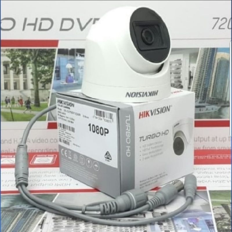 KAMERA CCTV INDOOR 2MP 1080P HIKVISION DS-2CE76DOT-EXLMF- BODY METAL/BESI