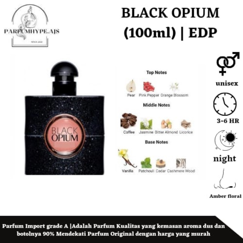 YsL  BLACK OPIUM 100ML