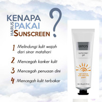 [ORI] Sunscreen Pria &amp; Wanita Perawatan Wajah SPF 50 ERTOS Sunscreen Gel