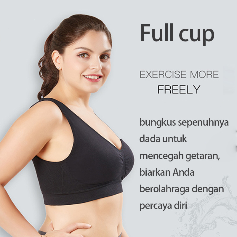 Sport Bra Tanpa Kawat Bra Wanita Push Up Yoga Gym Bernapas Olahraga Bra Angel Mommy Bra Seamless 811