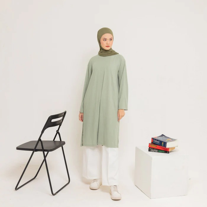 NEW COLLECTION DAUKY L TUNIC KNIT SLIT/ TUNIK DAUKY/ L TUNIC DAUKY/ KOLEKSI TERBARU DAUKY
