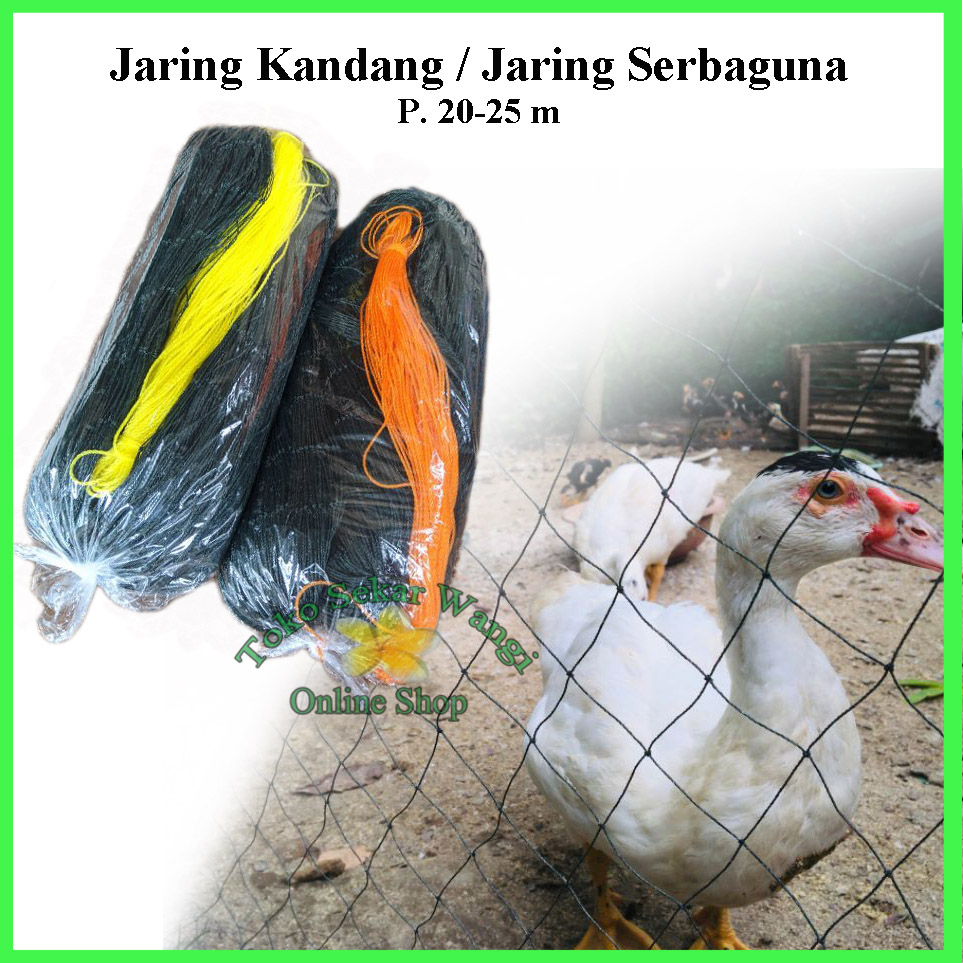 Jaring Pagar Serbaguna Jaring Kandang Ayam / Bebek, Jaring pagar lebar 3 meter