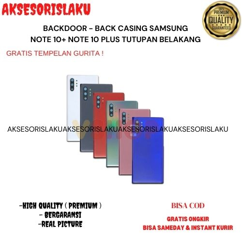 BACKDOOR - BACK CASING SAMSUNG NOTE 10+ NOTE 10 PLUS TUTUPAN BELAKANG
