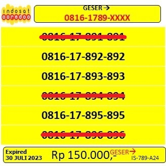 NOMOR INDOSAT ANTIK